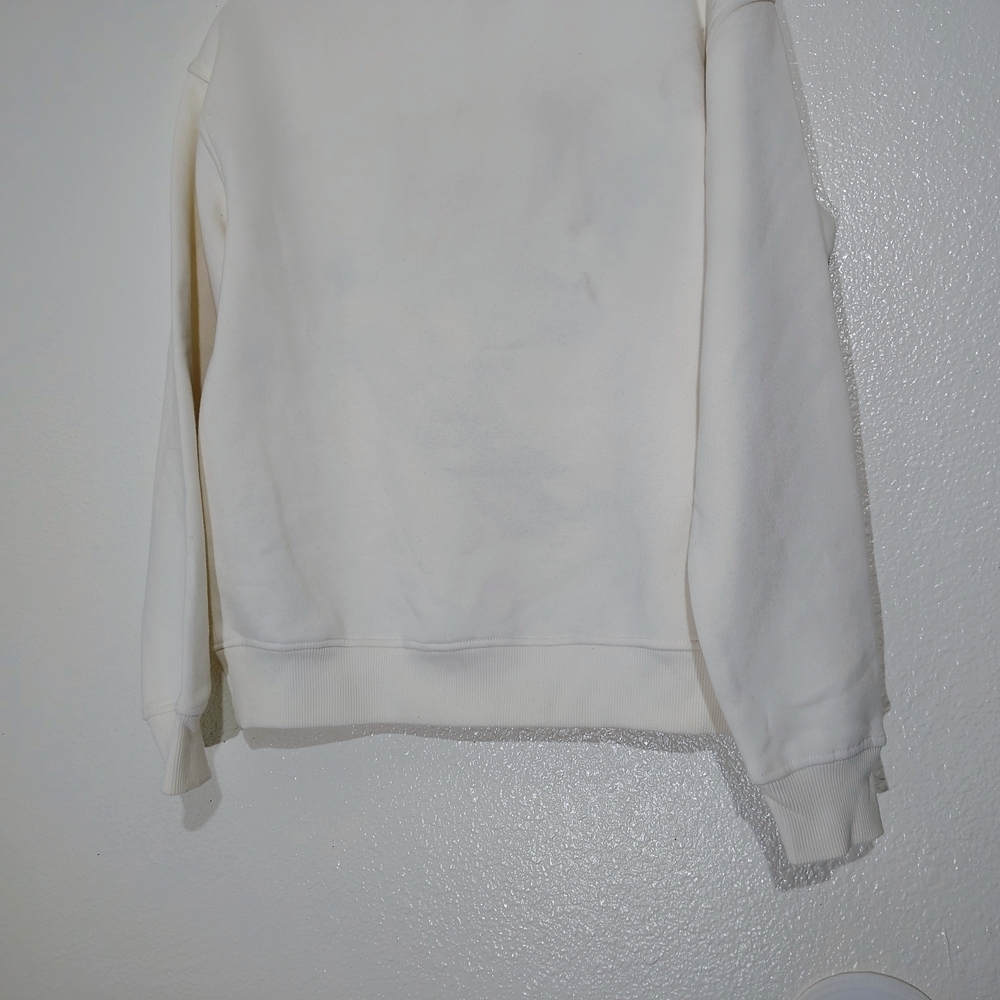 Haribo Gummy Bear White Sweatshirt XS Fleece Lined Graphic EmbroideredPullover - Picture 10 of 11